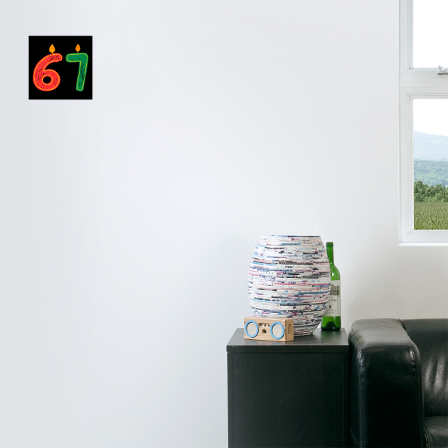 New Year's Eve 67 Candles by Creatifly Graphic Tees